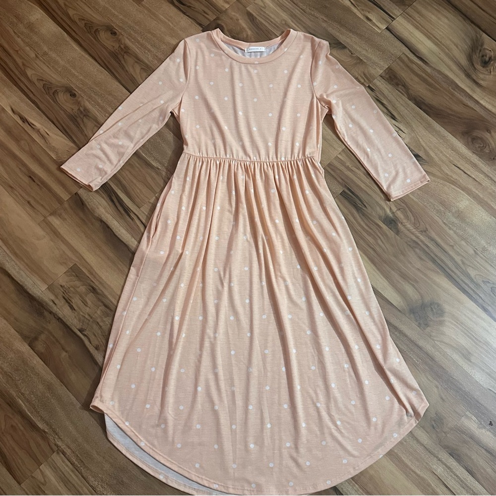 Reborn J.  Peach and White Dress